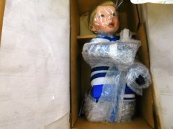 13" ASHTON DRAKE "GO LEAFS GO" PORCELAIN BOY HOCKEY PLAYER NEW IN BOX
